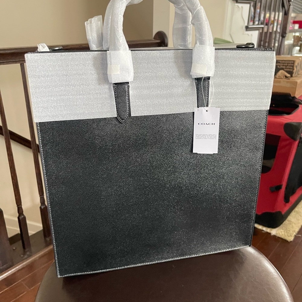 Coach Black and Gray Tote Bag